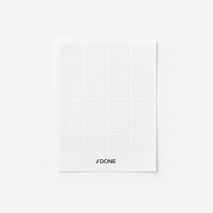 Foglio Etichette Taglio Completo