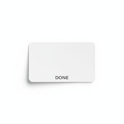 Mockup Adesivi Angoli Arrotondati - Sfondo Bianco