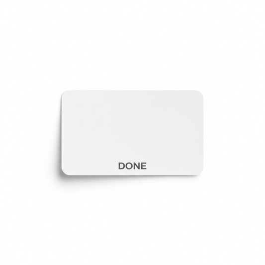 Mockup Adesivi Angoli Arrotondati - Sfondo Bianco
