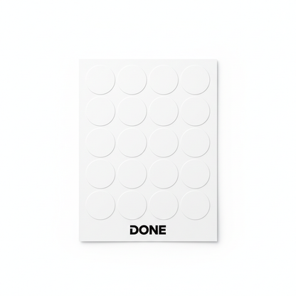 Mockup Foglio Etichette Rotonde